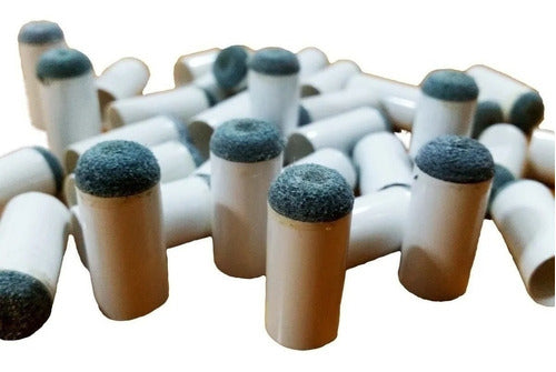 Bisonte 20 Pool Cue Tips 12mm Caps 3