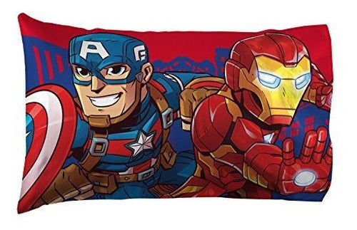 Jay Franco Marvel Heroes Friends 4 Piece Kids Bedding Set 4