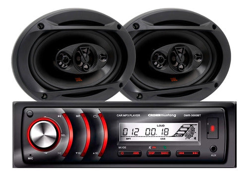 Crown Mustang Stereo + JBL Flex 6x9 Speakers 100 RMS 2