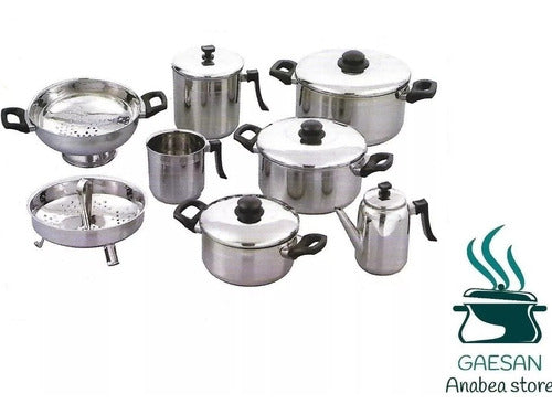 Stainless Steel and Wood 16cm Economical Kettle by Anabea - Pava 16 Cms Economica Ace Inox Mango Y Perilla Madera Anabea