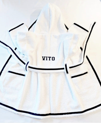 Personalized Hooded Bathrobe for One and Two Years Rosario 2