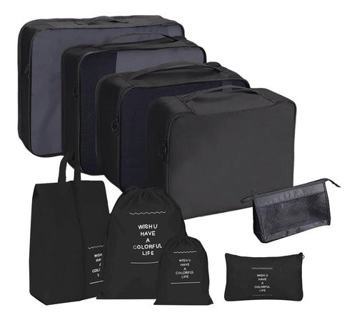 Travel Packing Organizer Set 9 Pieces Toiletry Bag Carry-On 27