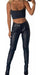 Center One High-Waist Shiny Leggings with Pockets 1