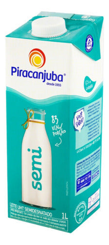 Leite Piracanjuba Semidesnatado Tetra Pak 1l Caixa C/ 12 Un 2