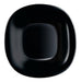 Luminarc Carine Black Flat Plate 27cm Tempered Glass Set of 6 0