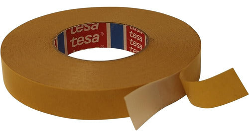 Tesa 4970 Double Sided PVC Tape White: 1 in. x 60 yd 0