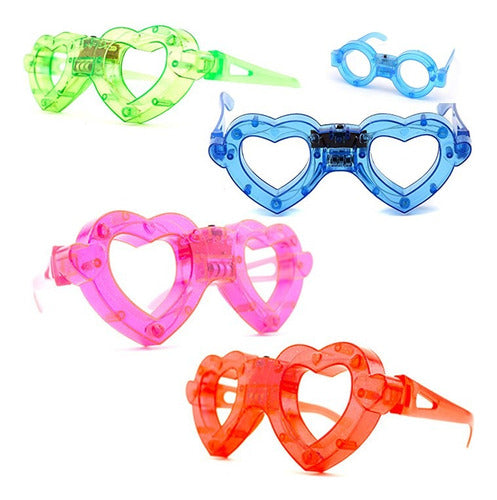 Party Forever Combo 10 LED Light Up Glasses - Party Supplies 3