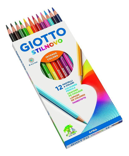 Giotto Colored Pencils Long Box X 12 0