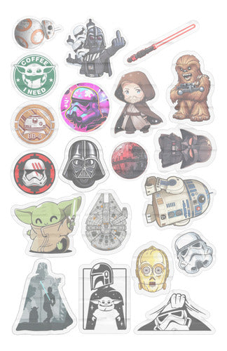 Generic Stickers Star Wars Vinilo Premium UV Termo Mate Notebook 0