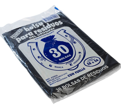 Herradura Garbage Bags for Home 50x56 Cm Pack of 30 Units 0