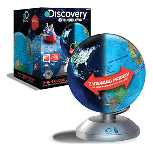 Discovery Kids LED Globe World Lamp 2 in 1 0