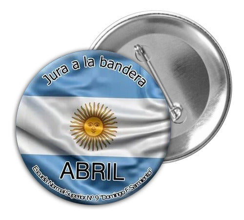 Pin Prendedor Promesa A La Bandera 44mm X126 0