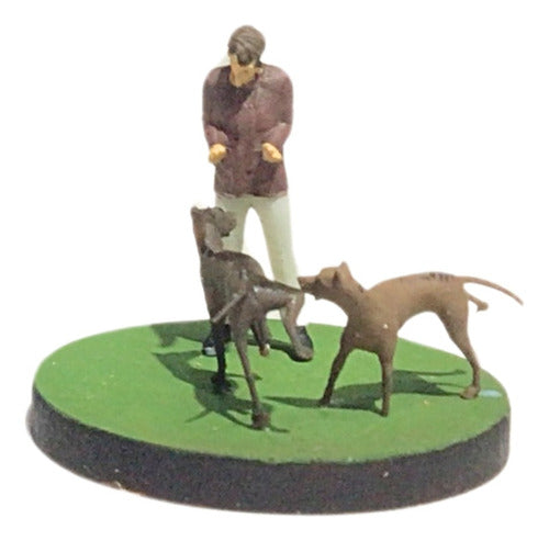 Ferromodelistas Perros Ho 1/87 Figura Ferromodelismo Adorno Maqueta Perro 3