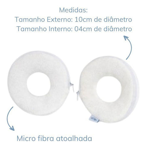 Protetor De Seios Para Amamentação Absorção - Branco 1