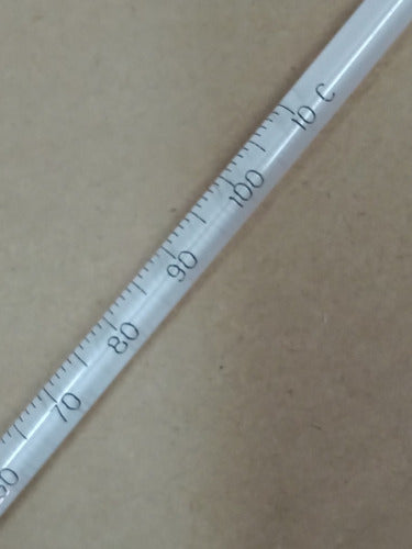 Chemical Thermometer with Stirring Rod -10 to +110°C, Mercurio M.I.V. 00-007 1