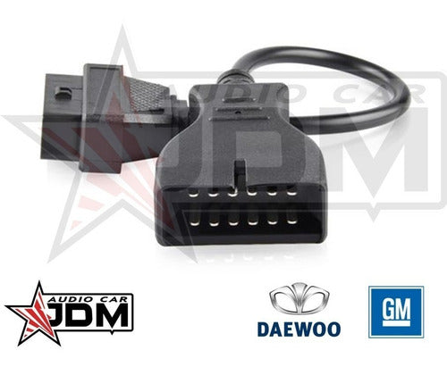 Gm Daewoo 12 Pin To OBD2 16 Pin Adapter + Gift 5