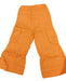 Baby Blue Cargo Pants with Orange Details in Gabardine Fabric 1