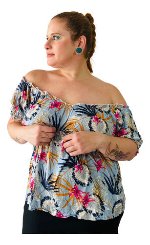 Floral Paisana Blouse Pili Plus Size Summer Specials 25