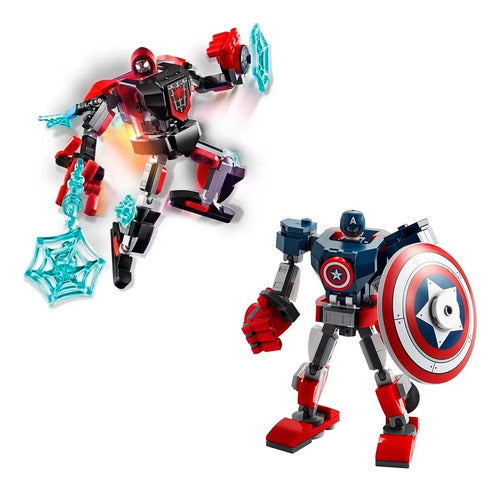 Lego Captain America 121pcs + Spider-Man 125pcs Febo Offer 0