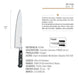 Forged Chef Cook's Knife 25cm | 3 Claveles Forge 1
