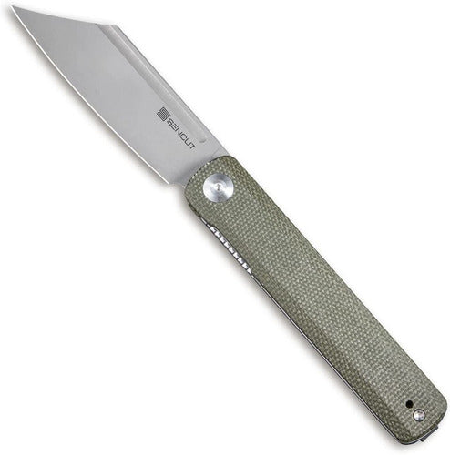 Cuchillo Navaja Plegable De Bolsillo, Mango Gris | Sencut 0