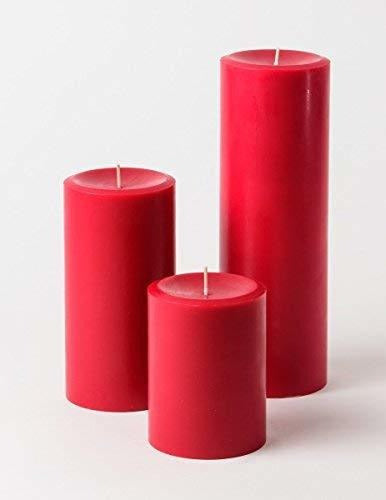 Mister Candle - Solid Color Unscented Pillar Candles 0