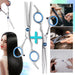 Beautifull Regalos Set of 2 Professional Hair Cutting Scissors: Straight Razor-edge & Thinning 1