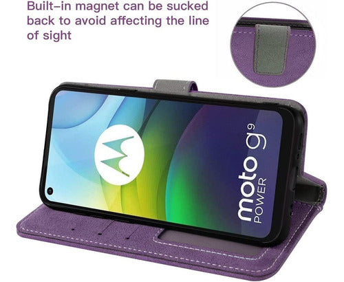 Asuwish Wallet Case for Moto G9 Power 3