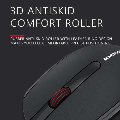 Monster KM1 Pro Black Wired Optical Mouse 5