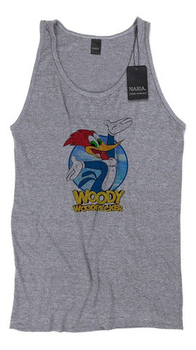 Men's Tank Top Crazy Bird Art Logo Design - PSLO6 2