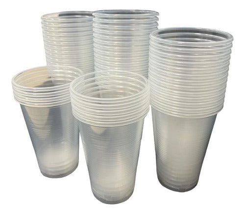 Delmar 500cc Transparent Disposable Plastic Cup - Pack of 50 6