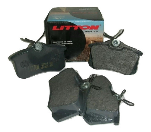 Litton Brk Armetal Rear Brake Disc and Pad Kit for VW Bora / Golf 2