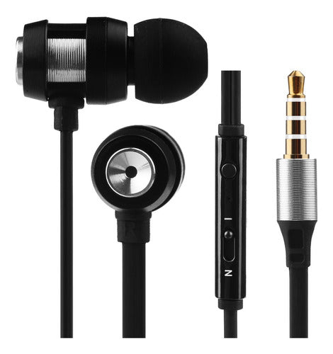 Volkano Alloy In Ear Headphones - Black 1