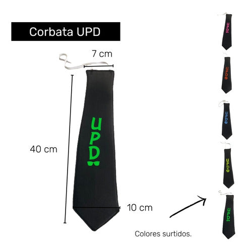 Corbata Upd X 5 Egresados Jersey Corbatin Cotillon Carioca 1