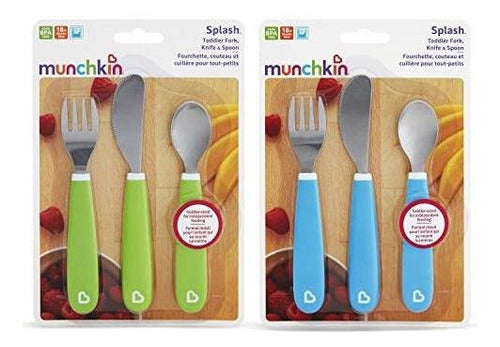 Munchkin Splash Juego De Tenedor, Cuchillo Y Cuchara Para Niños 3