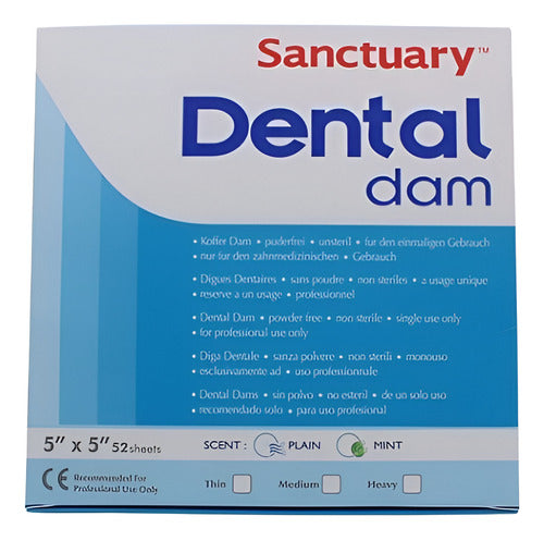 Sanctuary Dental Dam 5x5 Pack X52 1