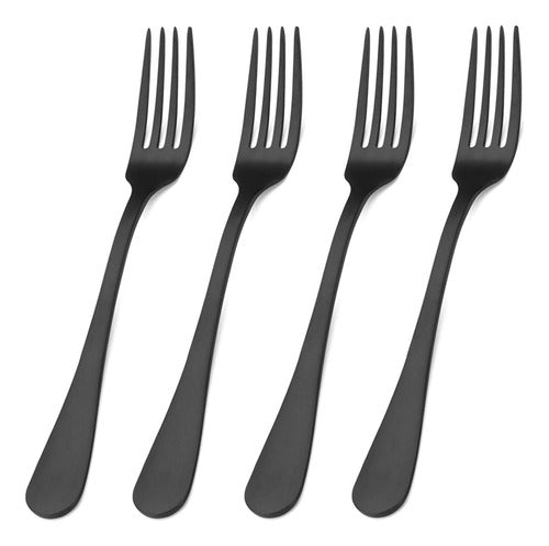 Sharecook Round Stainless Steel Forks, Set of 4 Pieces 0