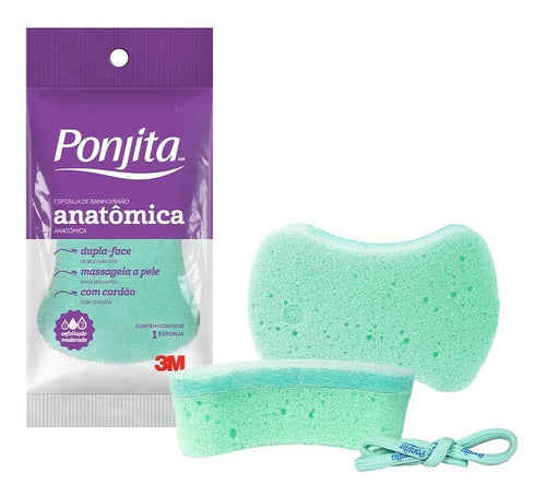 3M Anatomical Green Bath Sponge 0