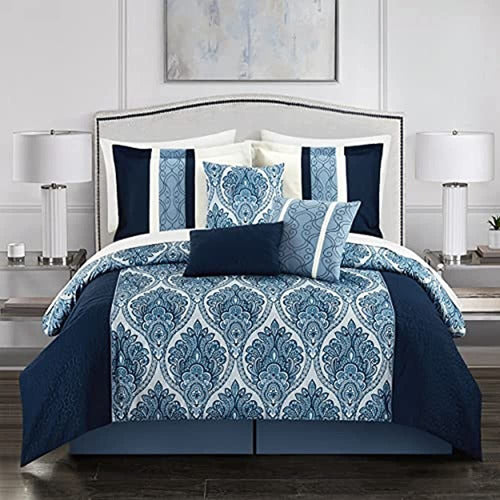 Chic Home BCS11817-AN Phantogram 7-Piece Reversible Bedding Set 0