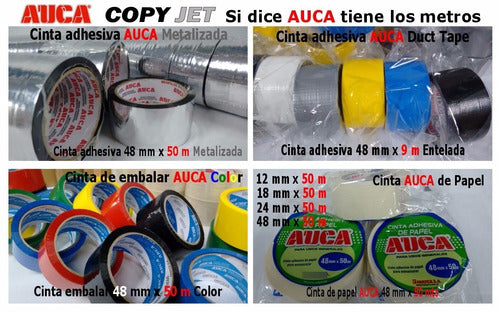 Auca Transparent Packing Tape 72 Mm X 100 M X 10 U 6