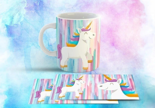 15 Plantillas Sublimación Tazas  Unicornios 0