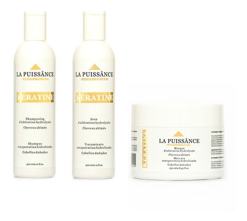 La Puissance Keratin Hydrolized Shampoo + Conditioner + Hair Mask Kit 0