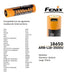 Fenix Rechargeable USB Battery 18650 3500mAh 3.6V X2 Units 1