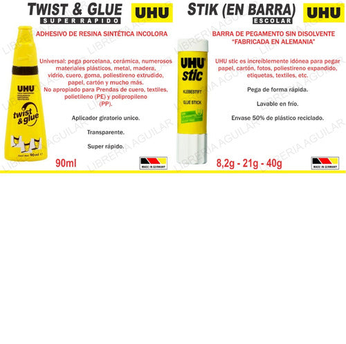 3 UHU Stic 40g Adhesive Glue Stick 9