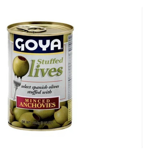 Goya Stuffed Green Olives with Anchovies 149g 0