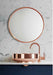 Lucio Di Reggio Round Mirror with Iron Frame in Antique Copper 80 Cm F007 Ct9 3