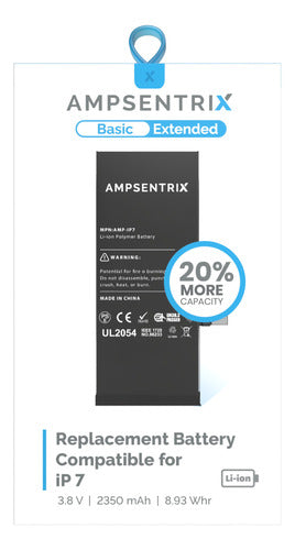 Ampsentrix Battery Compatible with iPhone 7 Cap Exten +20% 2