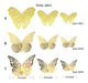 Vinilo Decorativo Pared [75pqskhv] Mariposas 3d Doradas 5