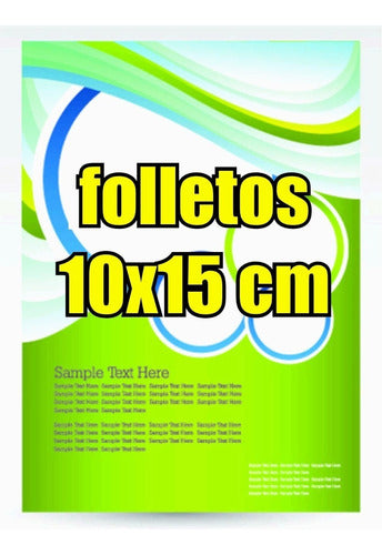 5000 Full Color Double Sided Brochures with Included Design 10x15cm 2