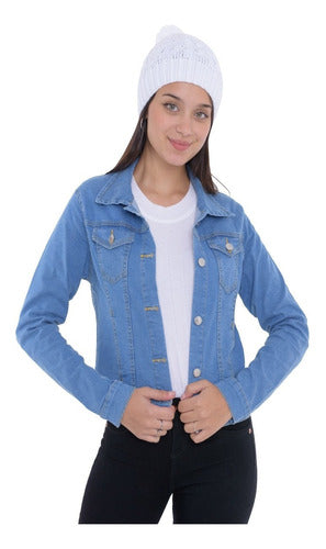 Classic Stretchy Denim Jacket for Women 8